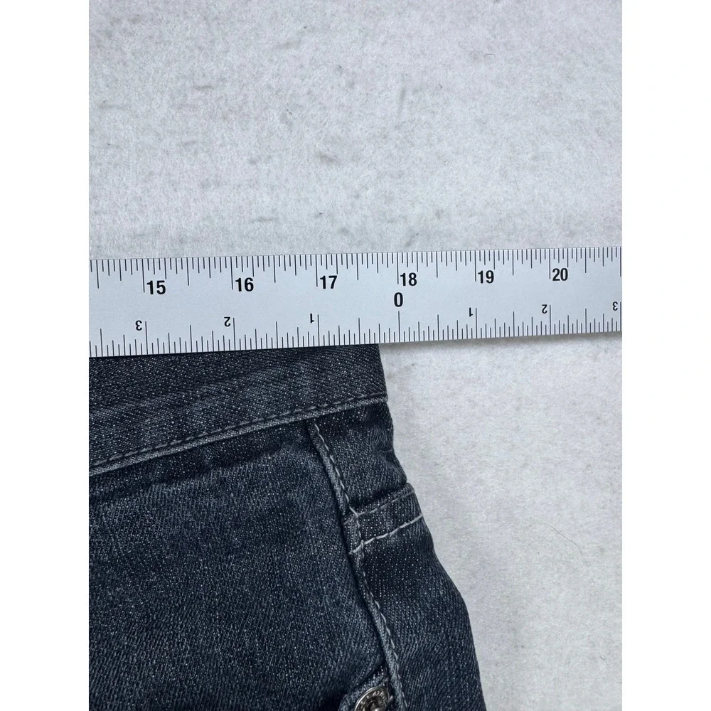 Southpole‎ Mens 34x32 Black Straight Leg Jeans Contrast Stitch Y2K